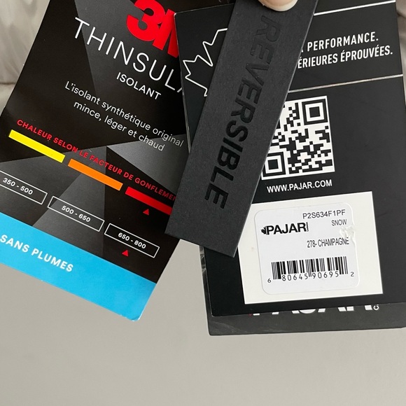 Pajar Canada Snow Winter Reversible Puffer Coat Sherpa Size L - Picture 10 of 14